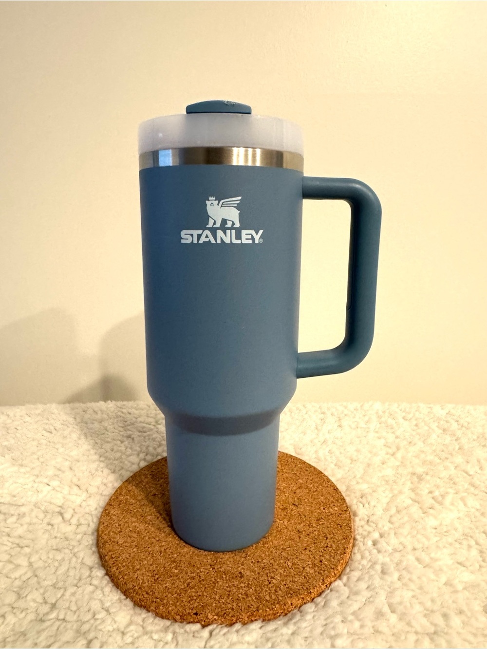 Stanley Matte Teal Travel Mug with Handle